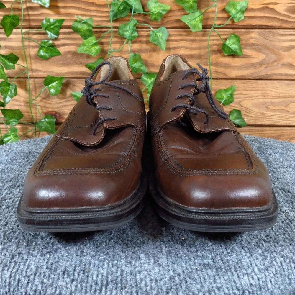 Bostonian 24856 Men Oxford Shoes 11.5 Dress Office Formal Brown Leather